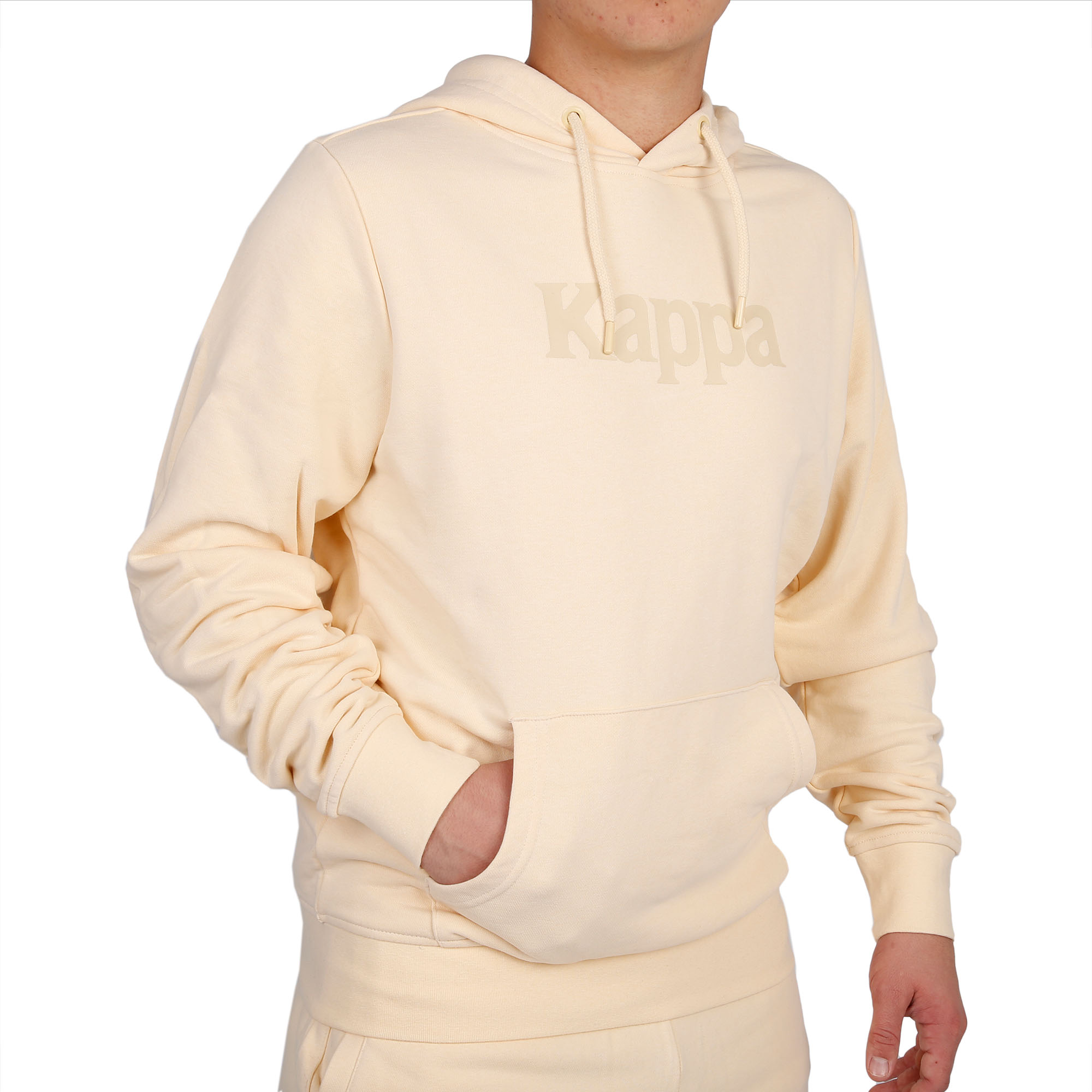 Beige kappa hoodie sale